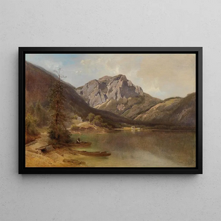 Melchior Fritsch - On the shore of Lake Langbathsee.webp