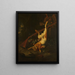 eines Jägersacks mit totem Hasen - Melchior d'Hondecoeter — gerahmtes Bild an der Wand