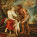 Méleagre présentant la tête du sanglier calydonien à Atalante - Nachfolger von Peter Paul Rubens — in einem Innenraum präsentiert