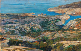 Menci Clement Crni - A View of Plase on the Adriatic Coast.webp