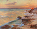 Sonnenuntergang in Split - Menci Clement Crnčić — Ansicht des Kunstwerks