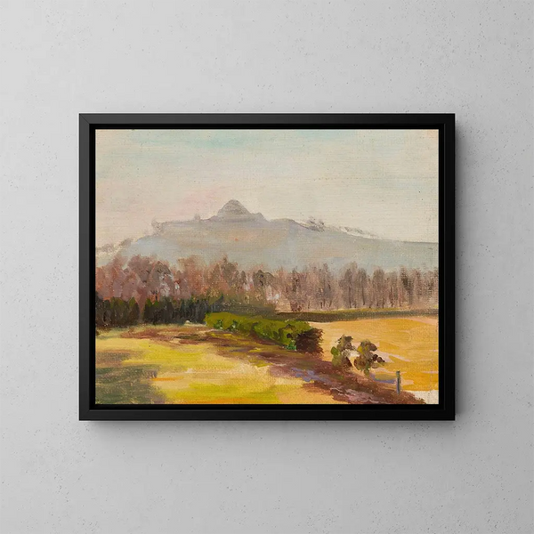Landschaft mit Blick auf den Berg Kościuszko - Michał Rouba — gerahmtes Bild an der Wand
