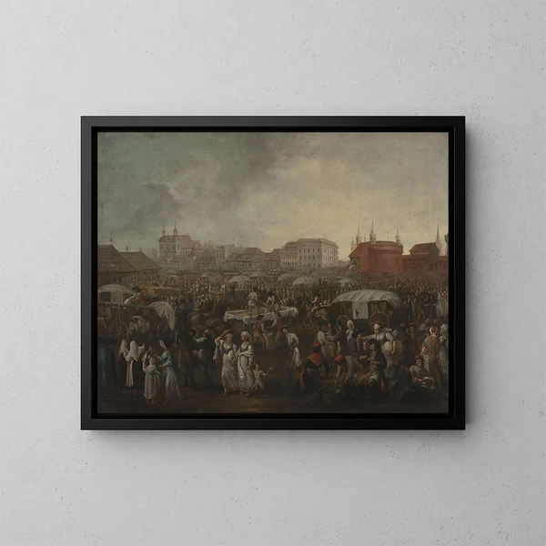 Marché de Kleparz - Michał Stachowicz — gerahmtes Bild an der Wand