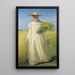 Anna Ancher revenant du champ - Michael Ancher — gerahmtes Bild an der Wand