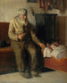 Kristian, blinder, kümmert sich um ein Kind - Michael Ancher — Ansicht des Kunstwerks