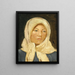 Eine junge Frau aus Skagen mit Turban - Michael Ancher — gerahmtes Bild an der Wand