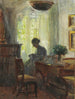 Innenansicht des Hauses der Künstlerin Frau Anna Ancher von Sytjet - Michael Ancher — Ansicht des Kunstwerks