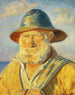 Fischer von Skagen bei Abendsonne Studie - Michael Ancher — Ansicht des Kunstwerks