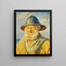 Fischer von Skagen bei Abendsonne Studie - Michael Ancher — gerahmtes Bild an der Wand