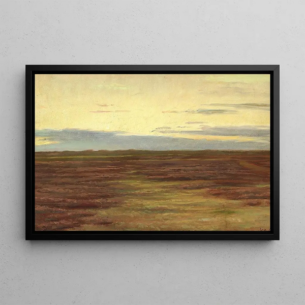 Michael Ancher - Solnedgang over Brovandene syd for Skagen.webp