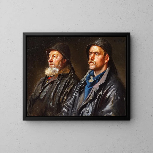 À des pêcheurs - Michael Ancher — gerahmtes Bild an der Wand
