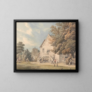 Michael Angelo Rooker - A Game of Bowls on the Bowling Green Outside the Bunch of Grapes Inn Hurst Berkshire.webp