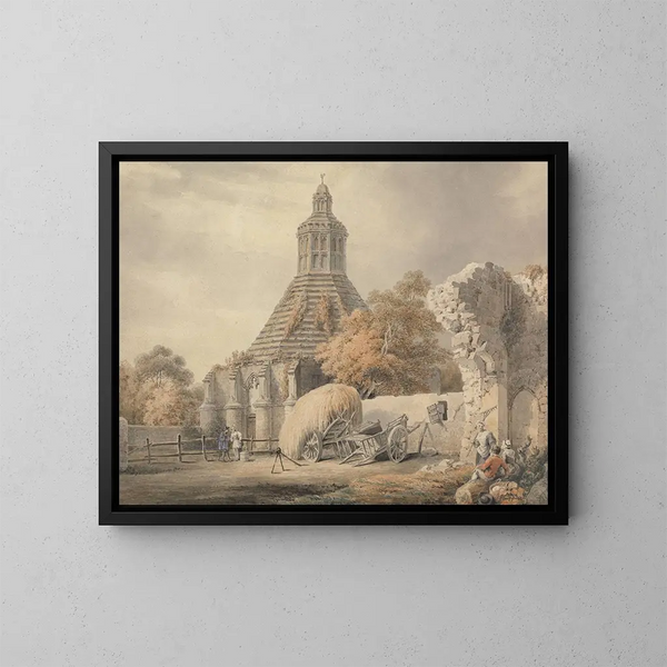 Küche der Mönche in Glastonbury - Michael Angelo Rooker — gerahmtes Bild an der Wand