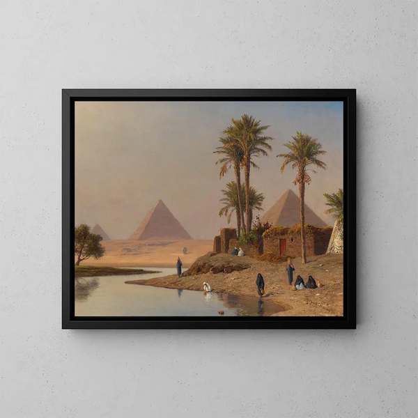 Die Pyramiden von Gizeh - Michael Haubtmann — gerahmtes Bild an der Wand