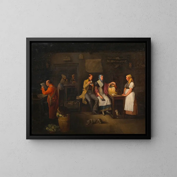 In der Kaffeemaschine - Michael Neder — gerahmtes Bild an der Wand