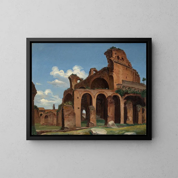 Die Basilika des Konstantin in Rom - Michael Neher — gerahmtes Bild an der Wand