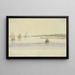 Chester Wharf, 20 Meilen stromabwärts von Philadelphia am Delaware, 27. Juli 1846 - Michael Seymour — gerahmtes Bild an der Wand