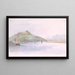 Ort des Haltens unterhalb des Hudson, erste Aussicht auf die Catskill-Berge vom Hudson-Fluss aus, 24. Juli 1846, Vereinigte Staaten - Michael Seymour — gerahmtes Bild an der Wand