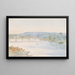 Pont en bois sur la rivière Mohawk, Schenectady, États-Unis, 20 juillet 1846 - Michael Seymour — gerahmtes Bild an der Wand