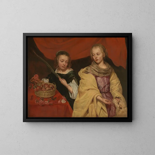 Michaelina Wautier - Two Girls as Saint Agnes and Saint Dorothy.webp