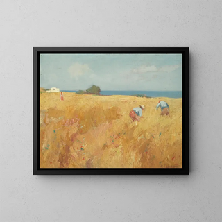 im Feld - Michalis Oikonomou — gerahmtes Bild an der Wand