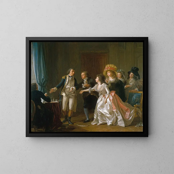 Der unterbrochene Ehevertrag - Michel Garnier — gerahmtes Bild an der Wand