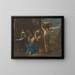 Laveuses au puits - Michelangelo Cerquozzi — gerahmtes Bild an der Wand