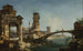 Landschaft mit Ruinen und einer Brücke - Michele Marieschi — Ansicht des Kunstwerks