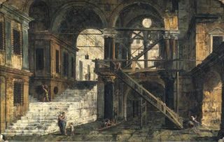 Michele Marieschi - Stairwell in a Renaissance House.webp