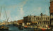 Venedig: Blick auf den Molo vom Bacino di San Marco mit der Piazzetta und dem Eingang des Großen Kanals - Michele Marieschi — Ansicht des Kunstwerks