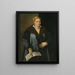 Portrait einer Diva, die Artemisia Roberti - Micheli Parrasio sein soll — gerahmtes Bild an der Wand