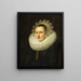 Portrait einer jungen Frau - Michiel Jansz. van Mierevelt — gerahmtes Bild an der Wand