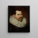 Portrait eines Mannes mit weißem Jabot - Michiel Jansz. van Mierevelt — gerahmtes Bild an der Wand