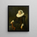 Portrait einer älteren Frau - Michiel Jansz. van Mierevelt — gerahmtes Bild an der Wand