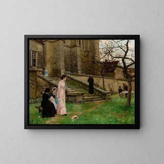 Begegnung mit ihrer ersten Liebe - Middleton Jameson — gerahmtes Bild an der Wand