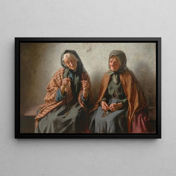 Mieczysaw Reyzner - Women Praying on the Porch.webp