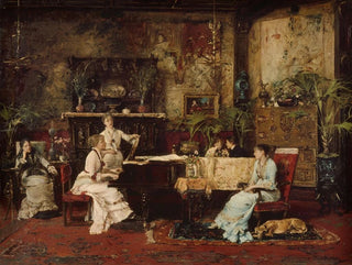 Mihly Munkcsy - The Music Room.webp