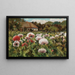 Ein Garten in Blumen mit Mohnblumen - Mikhail Andreevich Berkos — gerahmtes Bild an der Wand