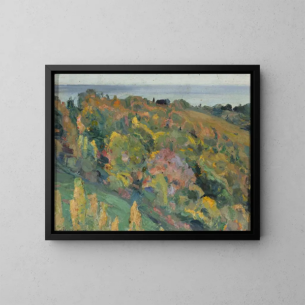 Landschaftsstudie - Mikhail Nesterov — gerahmtes Bild an der Wand