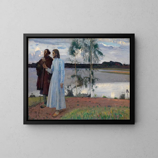 Mikhail Nesterov - Wayfarers Beyond the Volga.webp