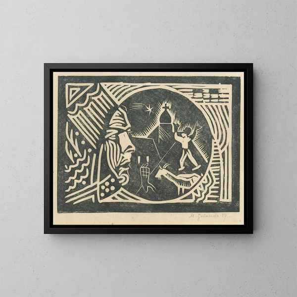Durch die Augen eines Malers - Mikuláš Galanda — gerahmtes Bild an der Wand