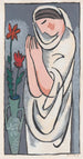 Frau und Blume - Mikuláš Galanda — Ansicht des Kunstwerks