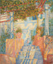 Terrasse rouge - Milan Milovanović — Ansicht des Kunstwerks