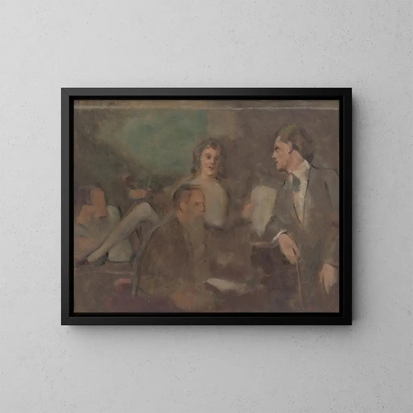 Konzert zu Hause - Milan Thomka Mitrovský — gerahmtes Bild an der Wand