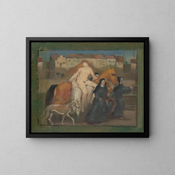 Lady Godiva - Milan Thomka Mitrovský — gerahmtes Bild an der Wand