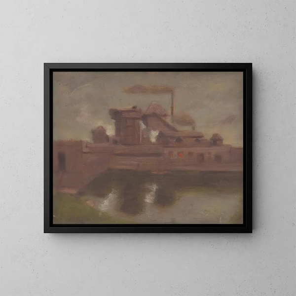 Alte Fabrik - Milan Thomka Mitrovský — gerahmtes Bild an der Wand