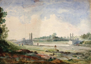 Miner Kilbourne Kellogg - Suspension Bridge over the Arno near the Cascine Forence.webp