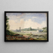 Pont suspendu sur l'Arno près des Cascine Florence - Miner Kilbourne Kellogg — gerahmtes Bild an der Wand