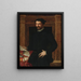 Portrait eines Gentlemans - Mirabello Cavalori — gerahmtes Bild an der Wand