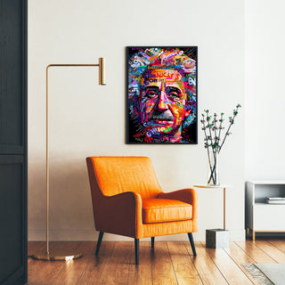 Street Art Painting - Modern Einstein Mosaic
